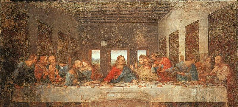  Leonardo  Da Vinci The Last Supper-l oil painting image